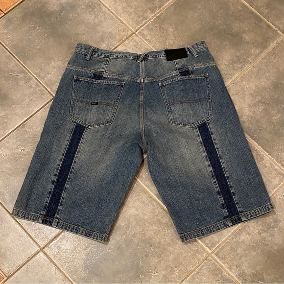 Sean John Sz 40 Denim Shorts Mens Baggy Y2K Rap Hip Hop Skate Urban Inseam 15.5” - Picture 11 of 12